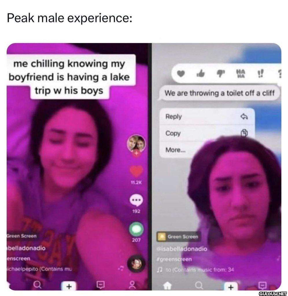 Peak male experience: me...