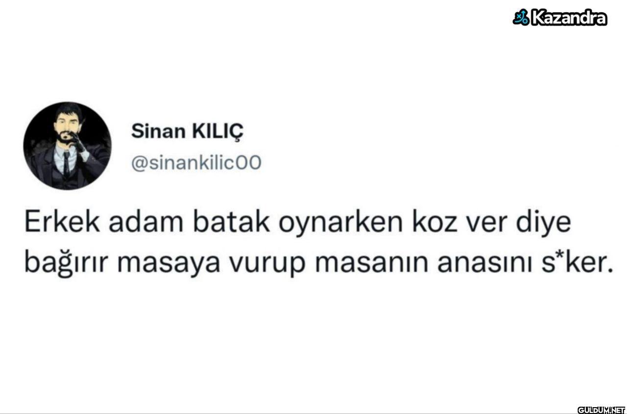 Erkek adam batak oynarken...