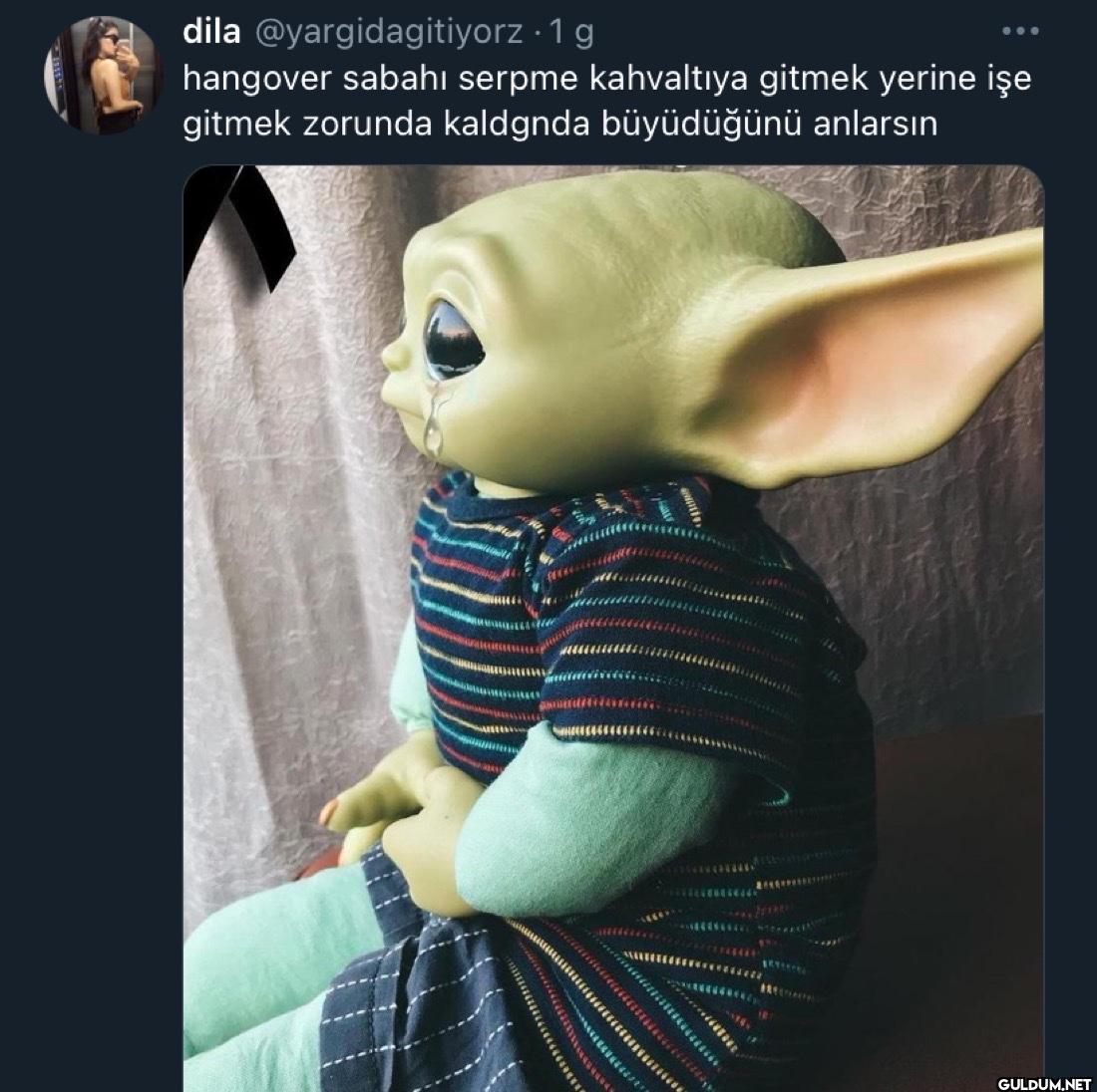 · 1 g hangover sabahı...
