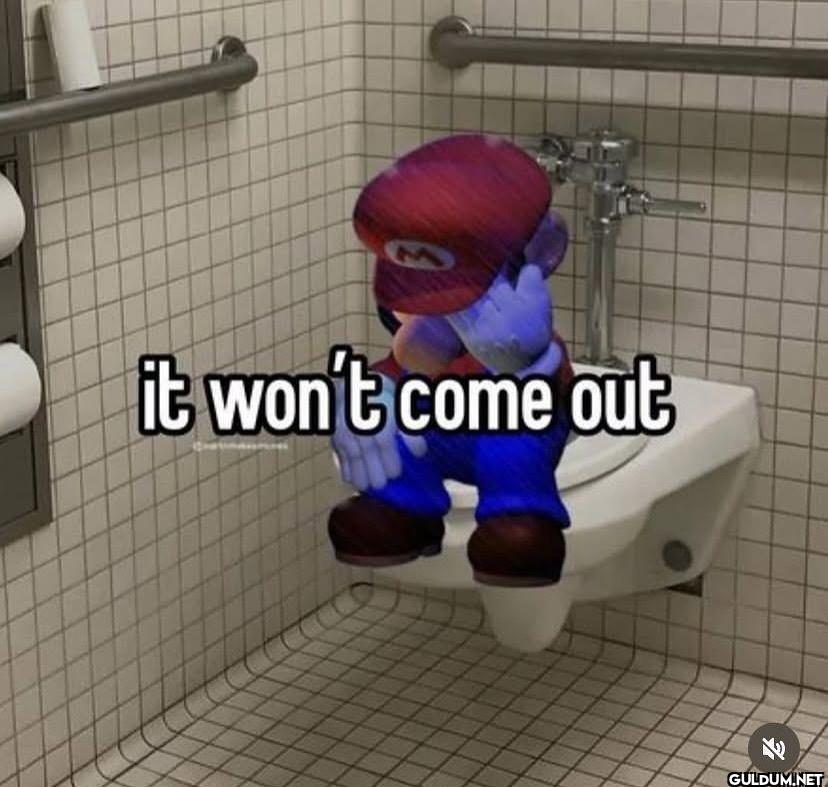 it won't come out