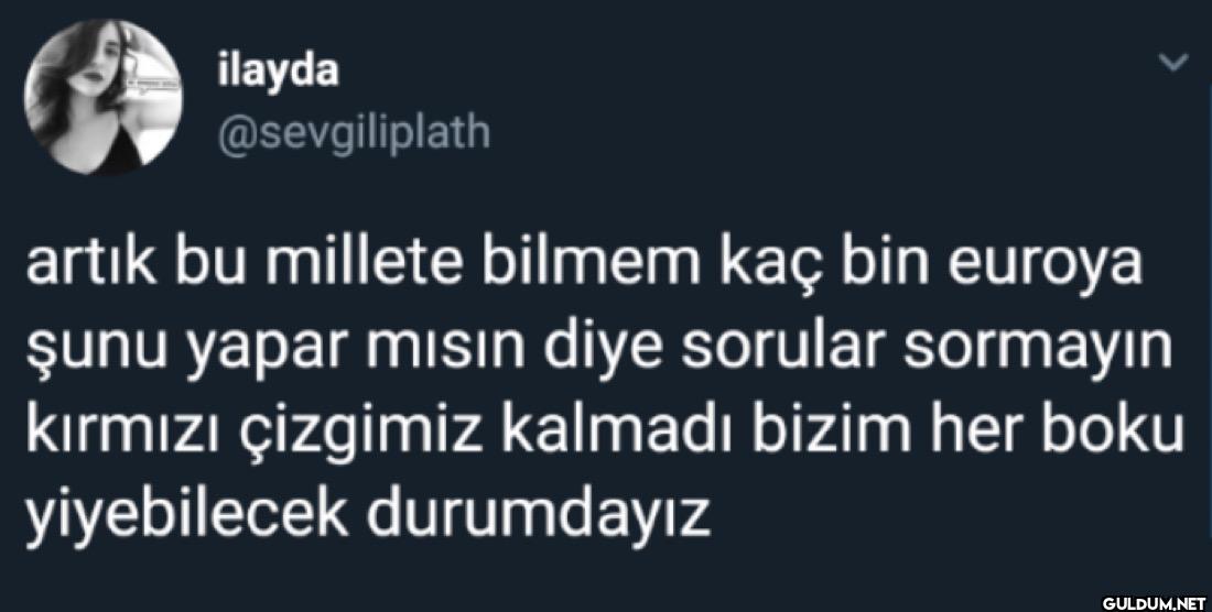artık bu millete bilmem...