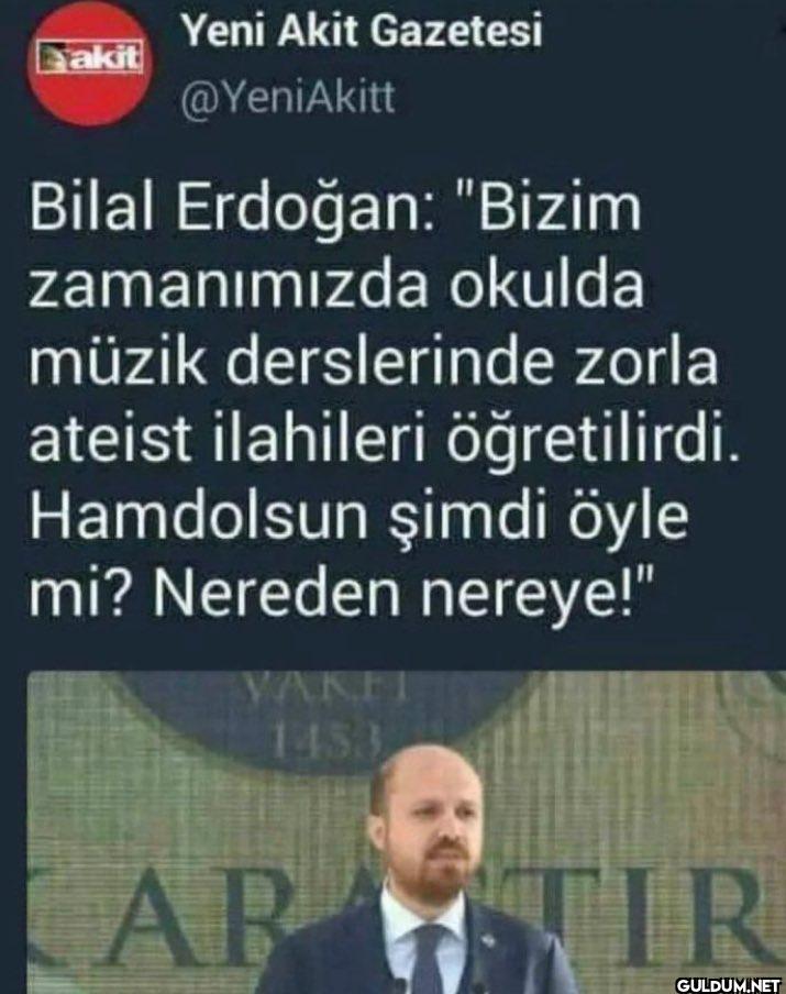 Ateistlerden rica etsek...