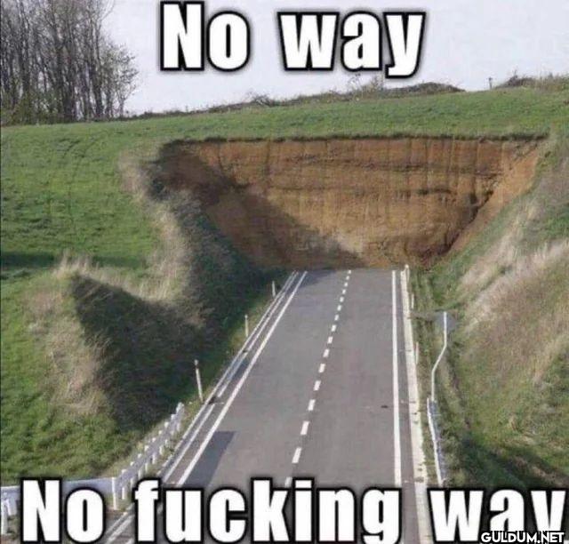 No way No fucking way