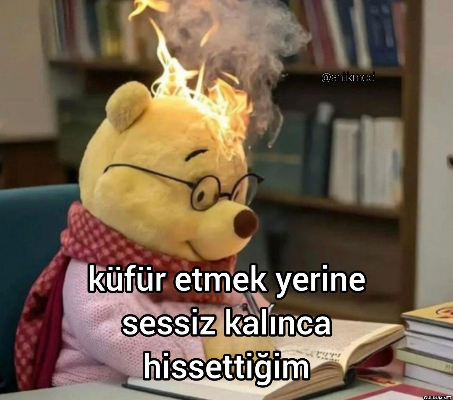 küfür etmek yerine sessiz...