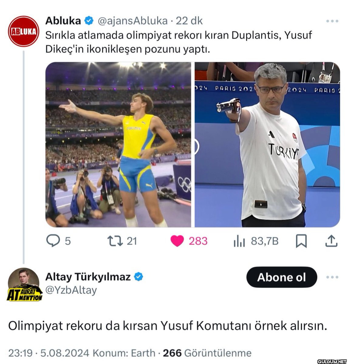 22 dk Sırıkla atlamada...