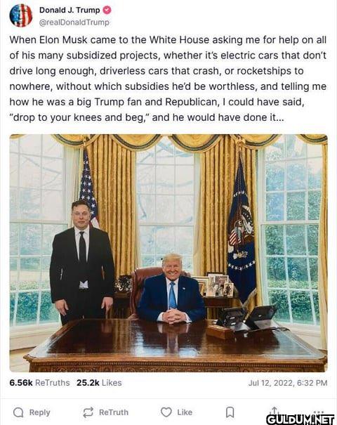 When Elon Musk came to the...