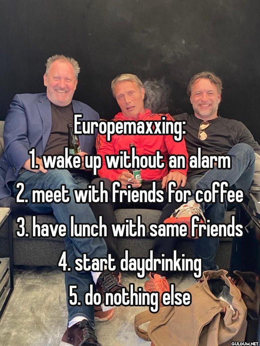 Europemaxxing: 1 wake up...