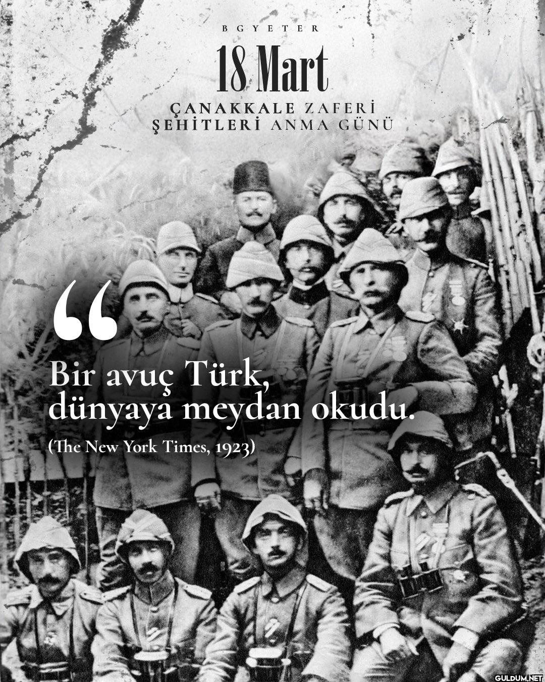 Çanakkale, yalnızca bir...