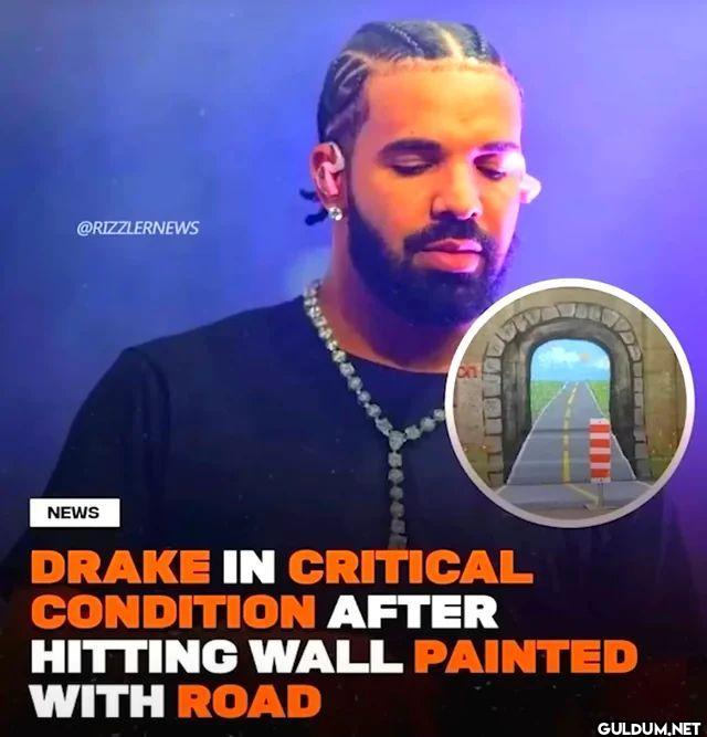 NEWS DRAKE IN CRITICAL...