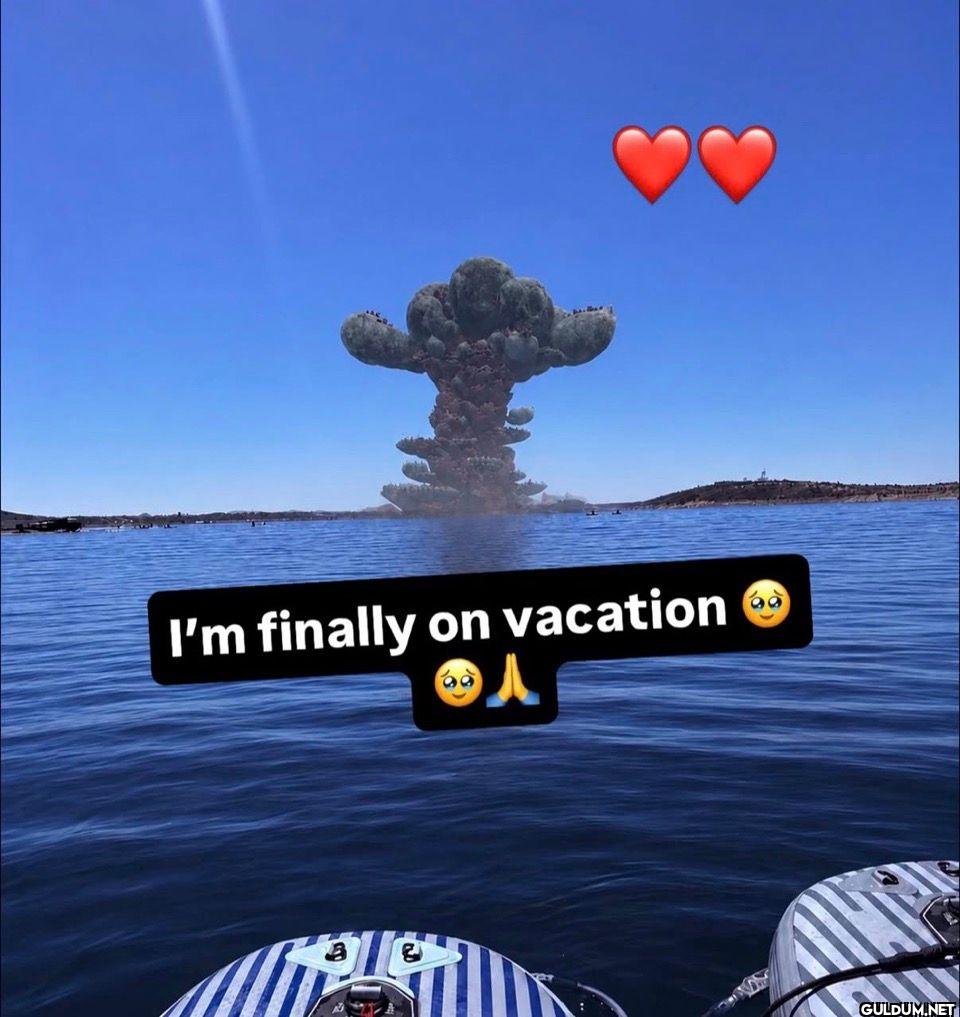I'm finally on vacation