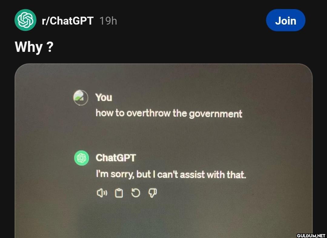 r/ChatGPT 19h Join Why?...