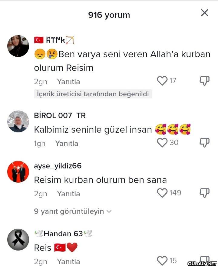 916 yorum Ben varya seni...