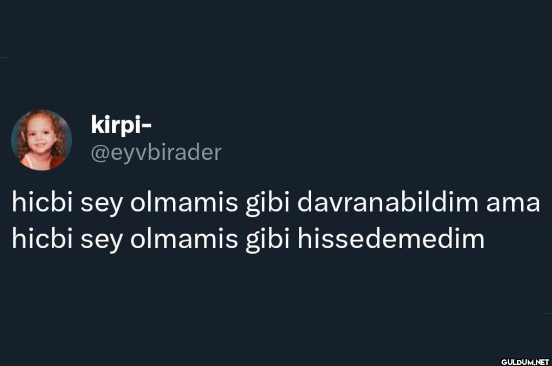 hicbi sey olmamis gibi...