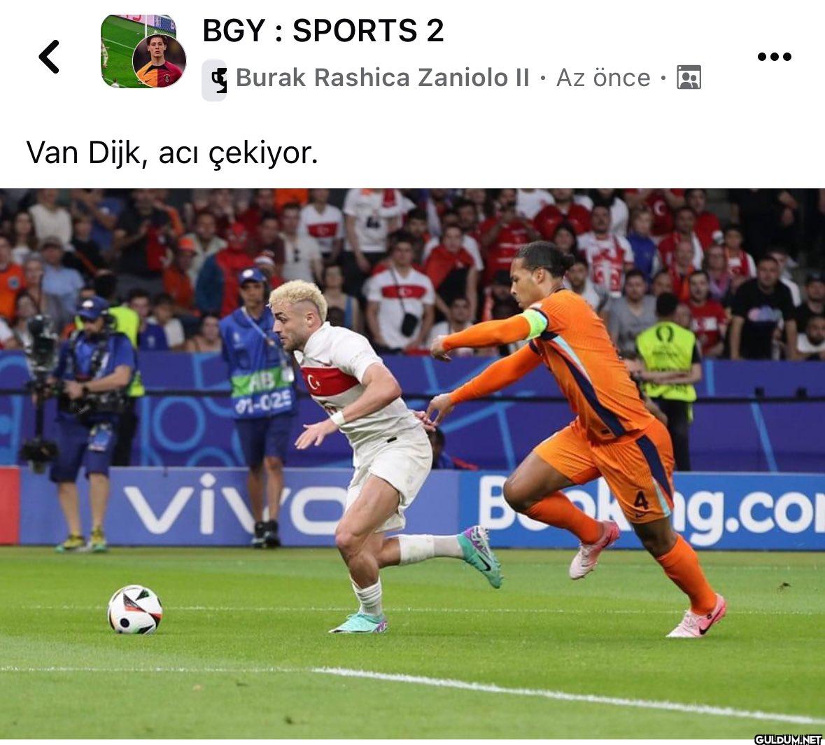 Van Dijk, acı çekiyor.   ...