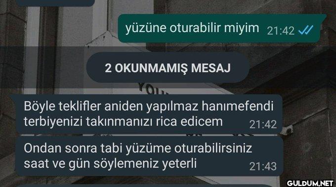 yüzüne oturabilir miyim...