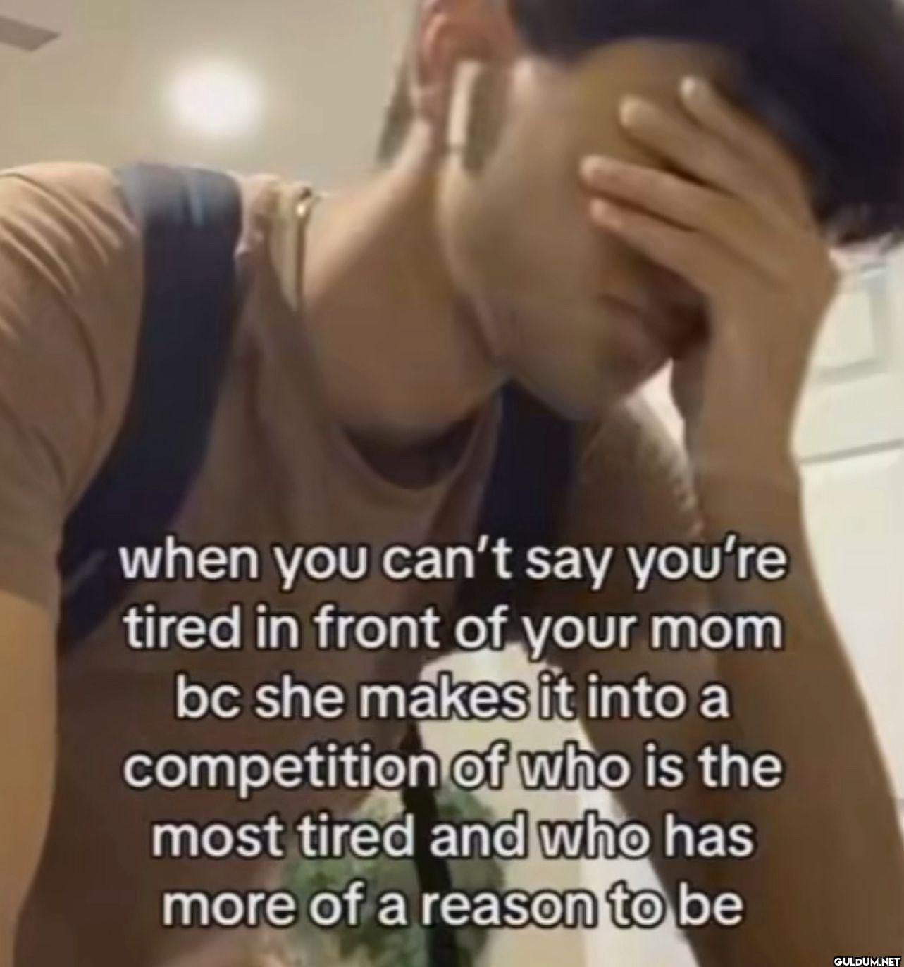 when you can't say you're...