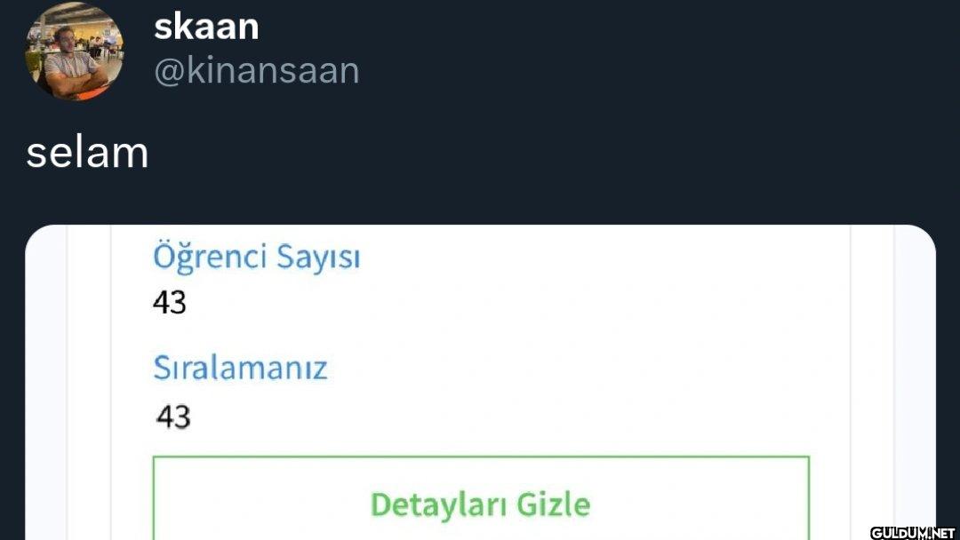 selam Öğrenci Sayısı 43...