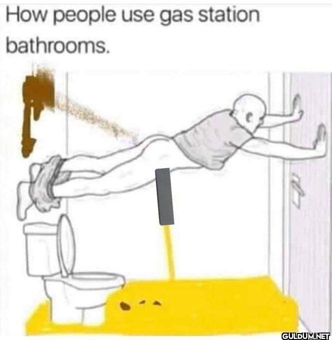 How people use gas station...