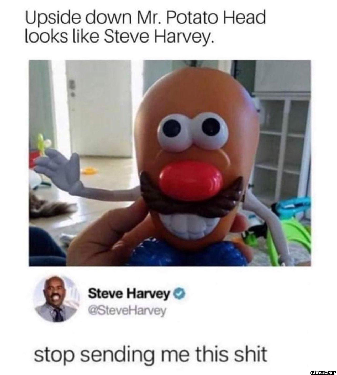 Upside down Mr. Potato...
