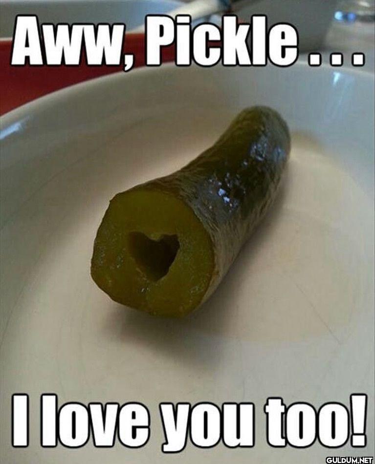 Aww, Pickle... I love you too!