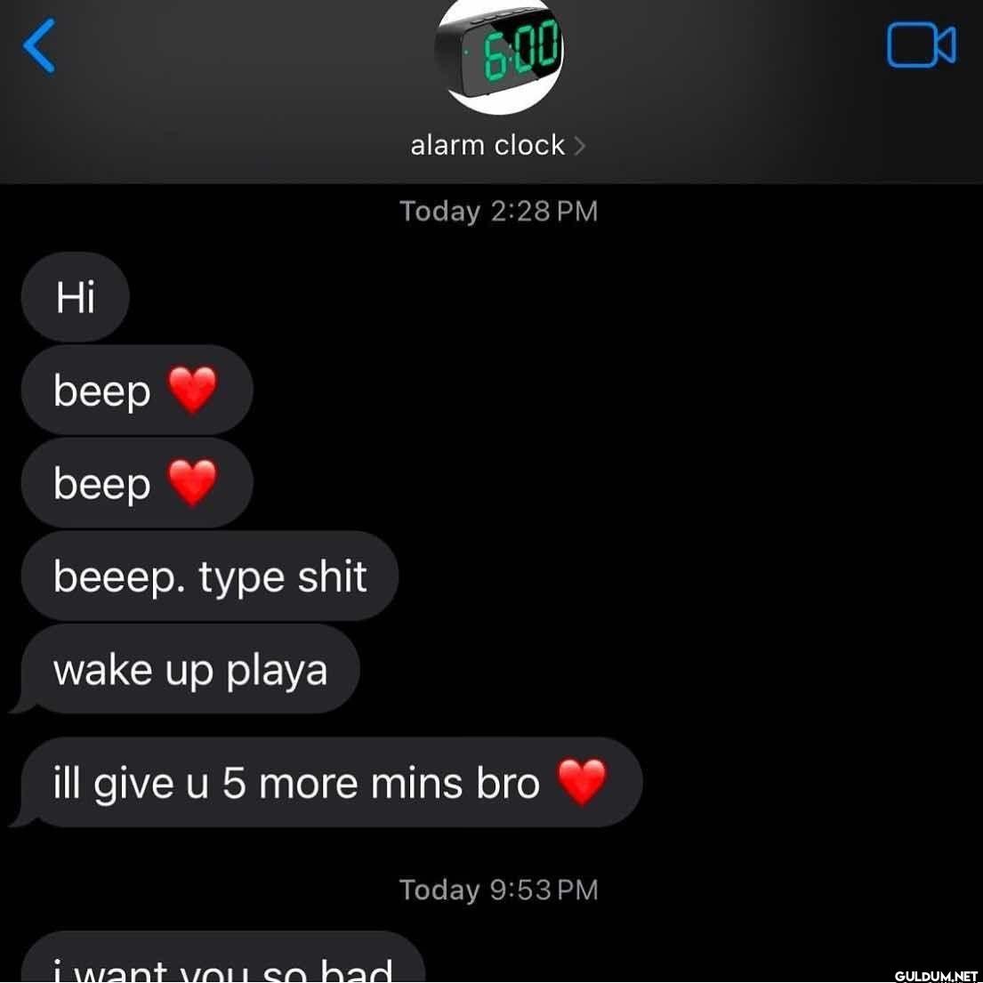 < Hi beep beep beeep. type...