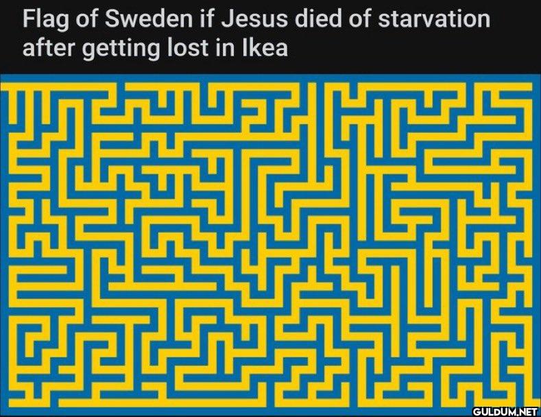 Flag of Sweden if Jesus...