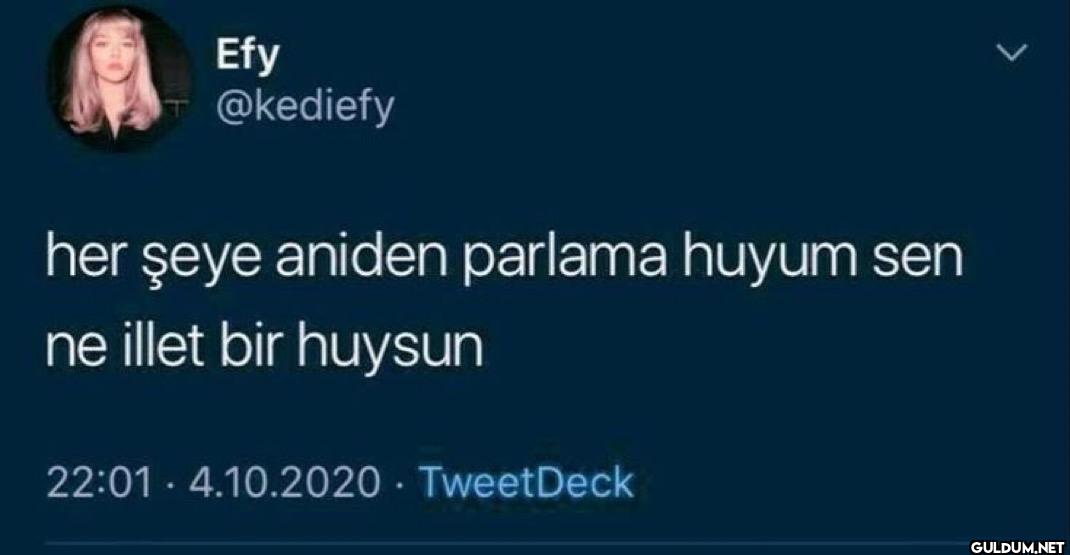 her şeye aniden parlama...