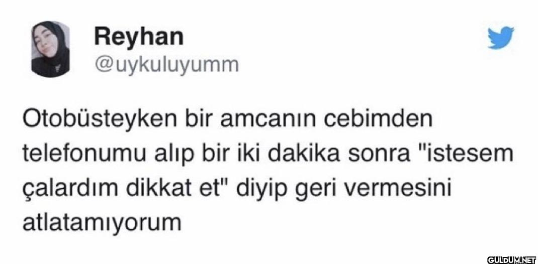 Otobüsteyken bir amcanın...