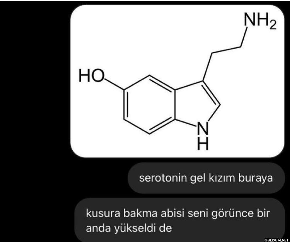 HO NH₂ serotonin gel kızım...