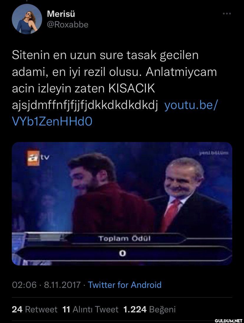 Sitenin en uzun sure tasak...