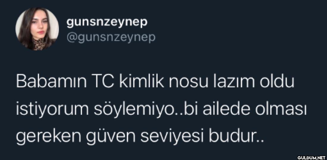 Babamın TC kimlik nosu...