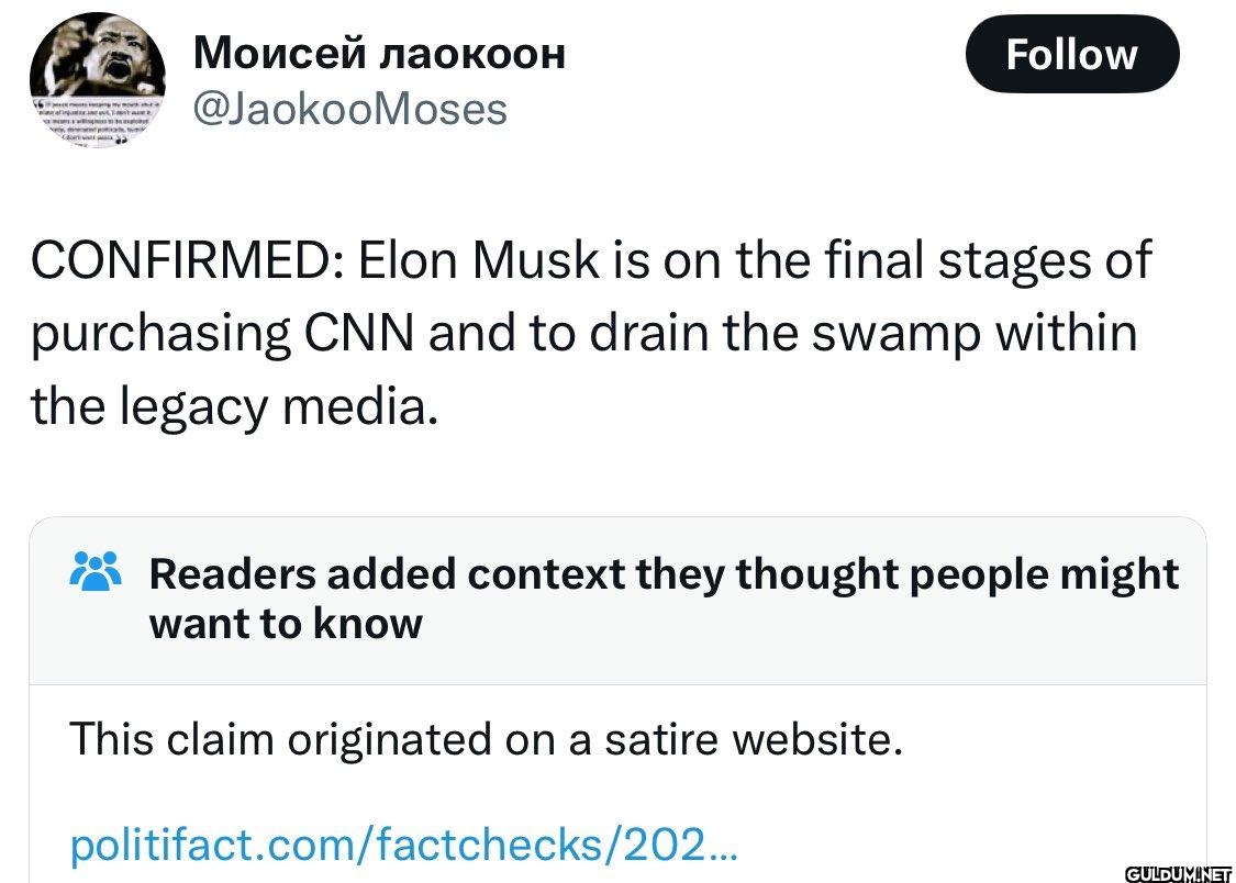 Should Musk buy CNN?   ...