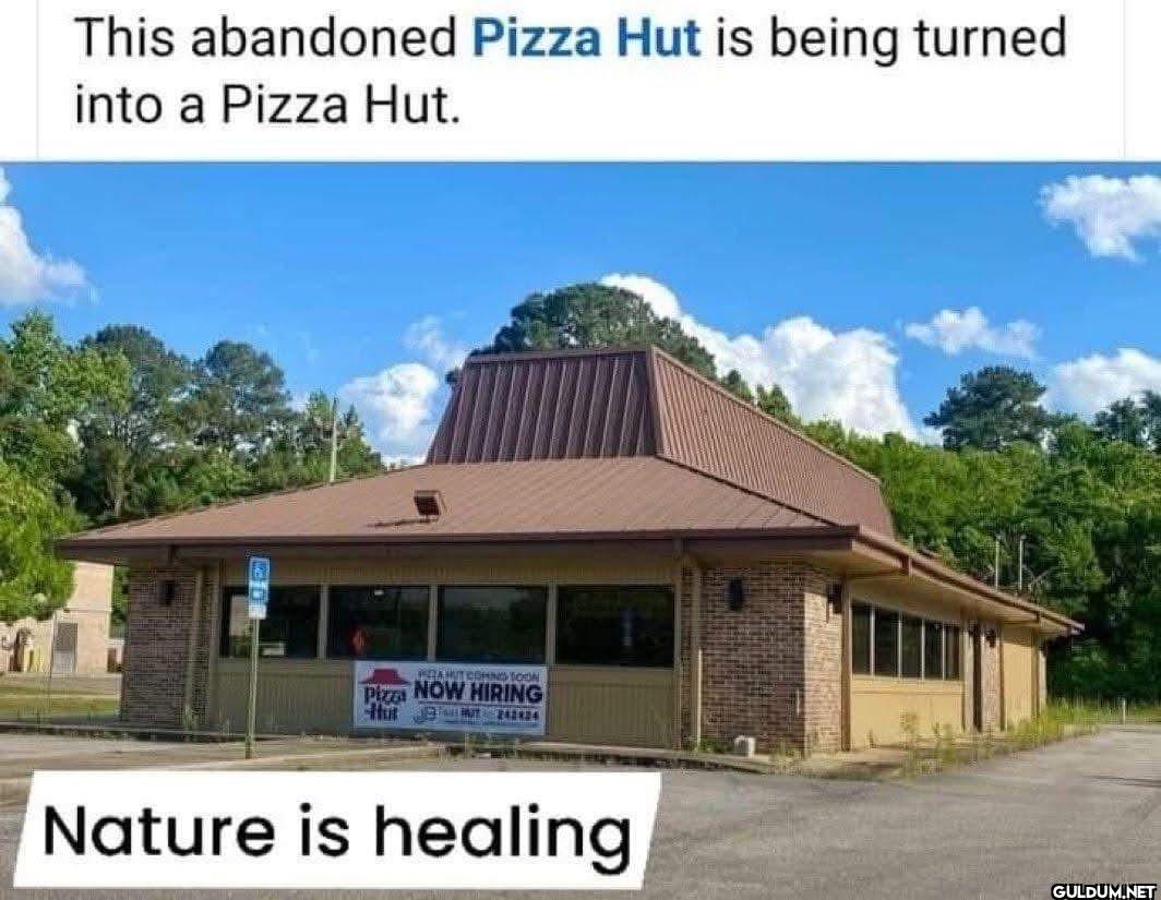 This abandoned Pizza Hut...