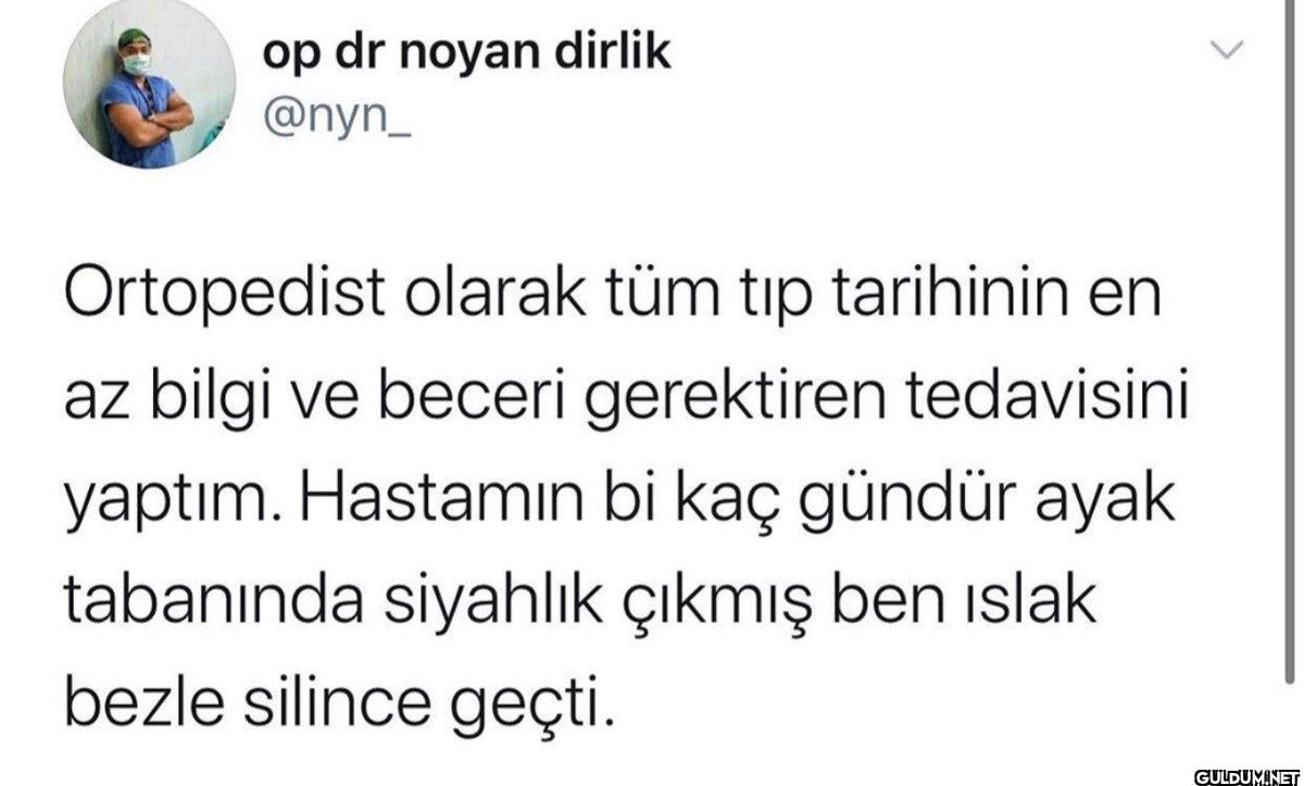 Ortopedist olarak tüm tip...