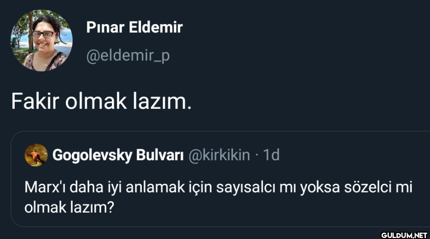 Fakir olmak lazım....