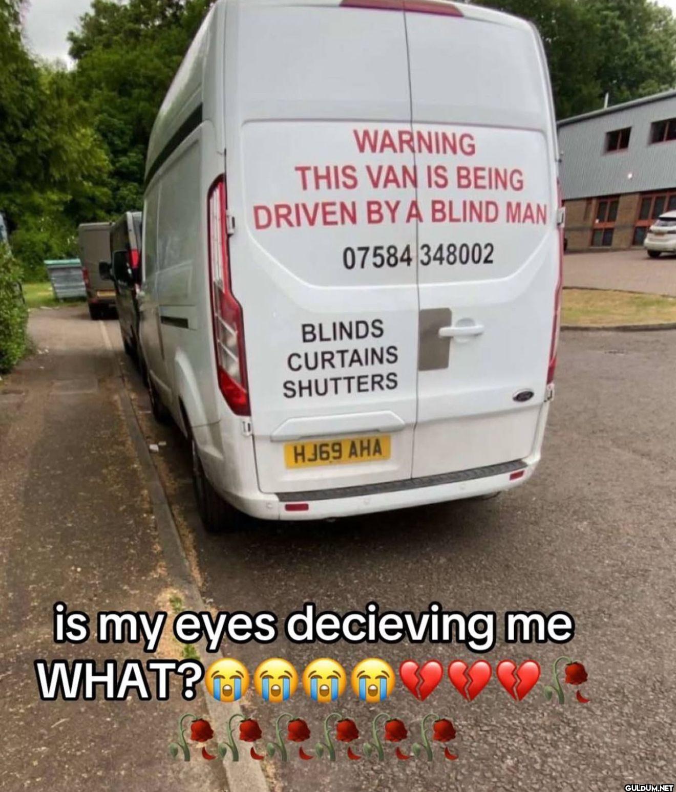 WARNING THIS VAN IS BEING...