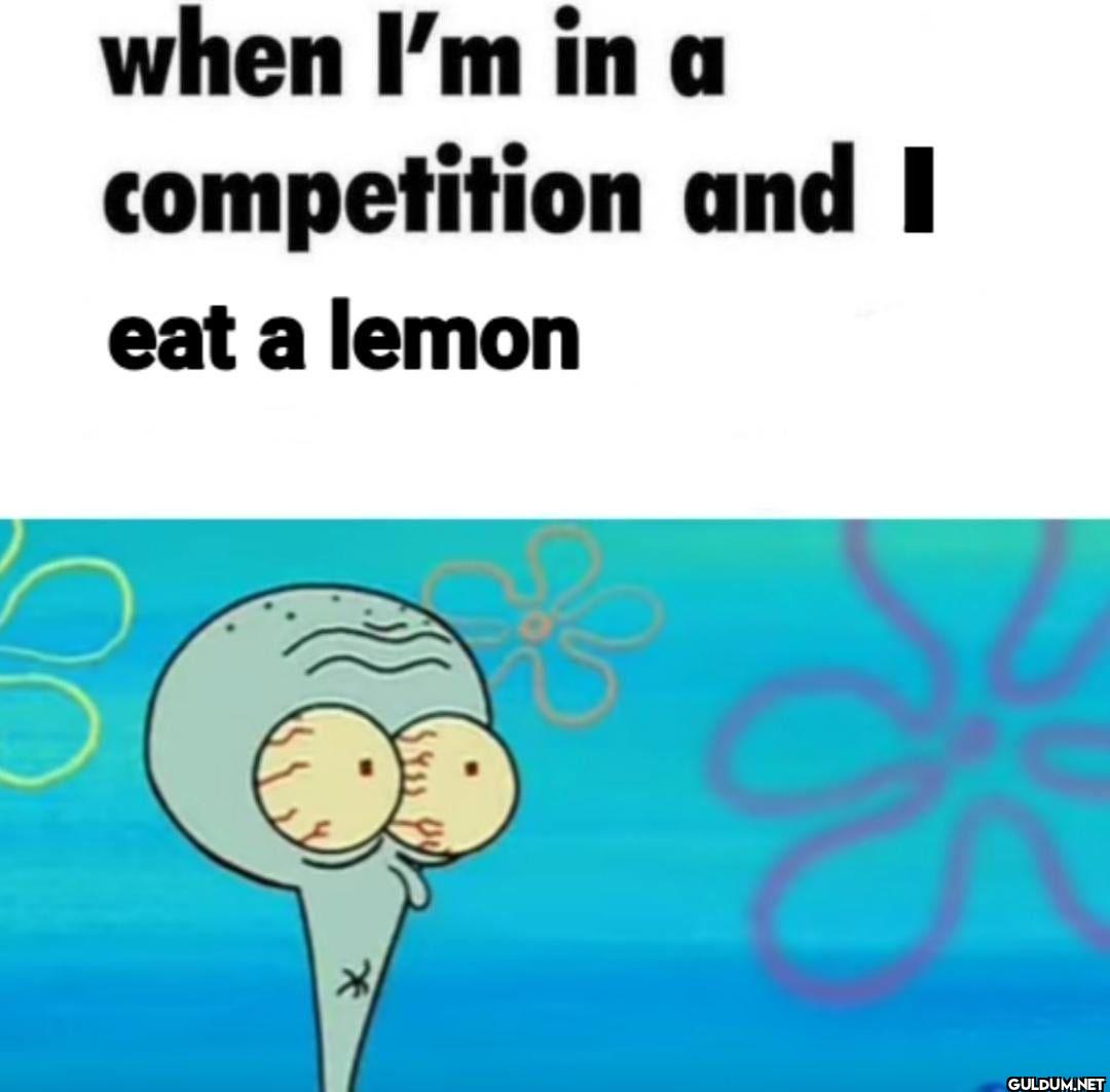 when I'm in a competition...
