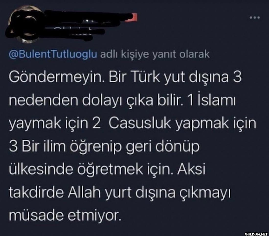 adlı kişiye yanıt olarak...