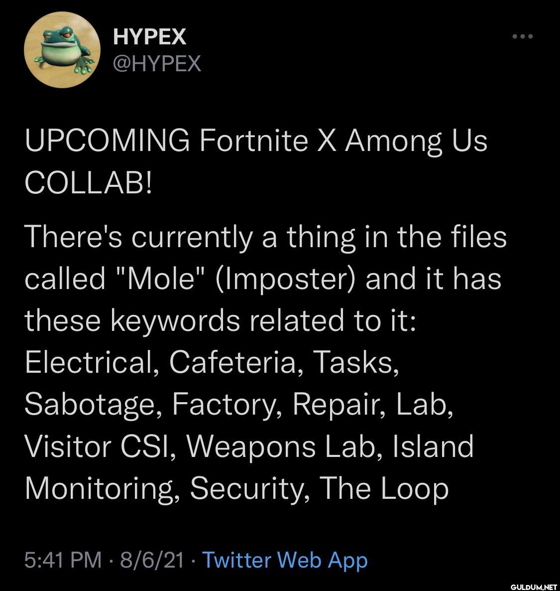 UPCOMING Fortnite X Among...