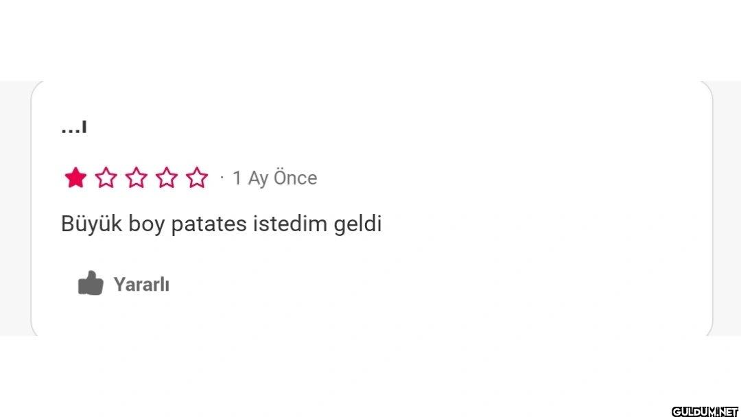 Şöyle bi memnuniyetsizlik...