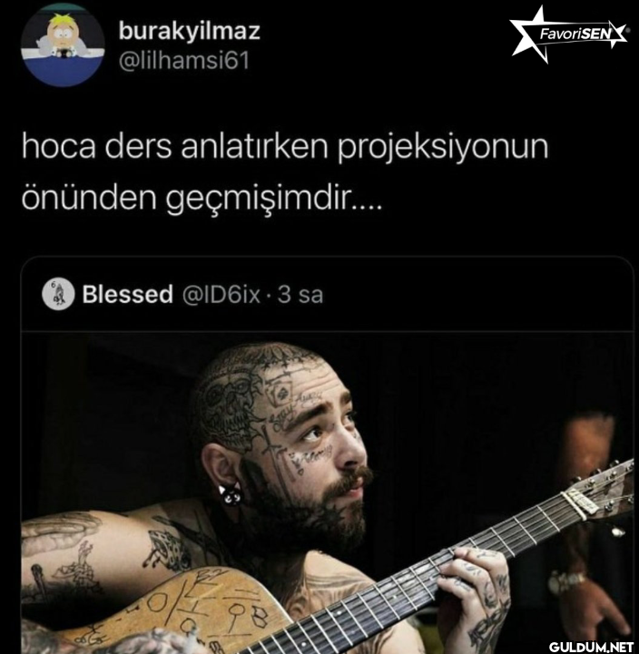 hoca ders anlatırken...