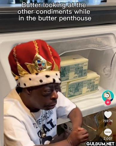 Butter looking at the...