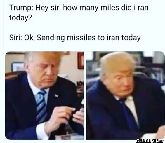 💀    Trump: Hey siri how...