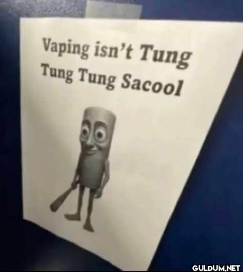 Vaping isn't Tung Tung Tung Sacool