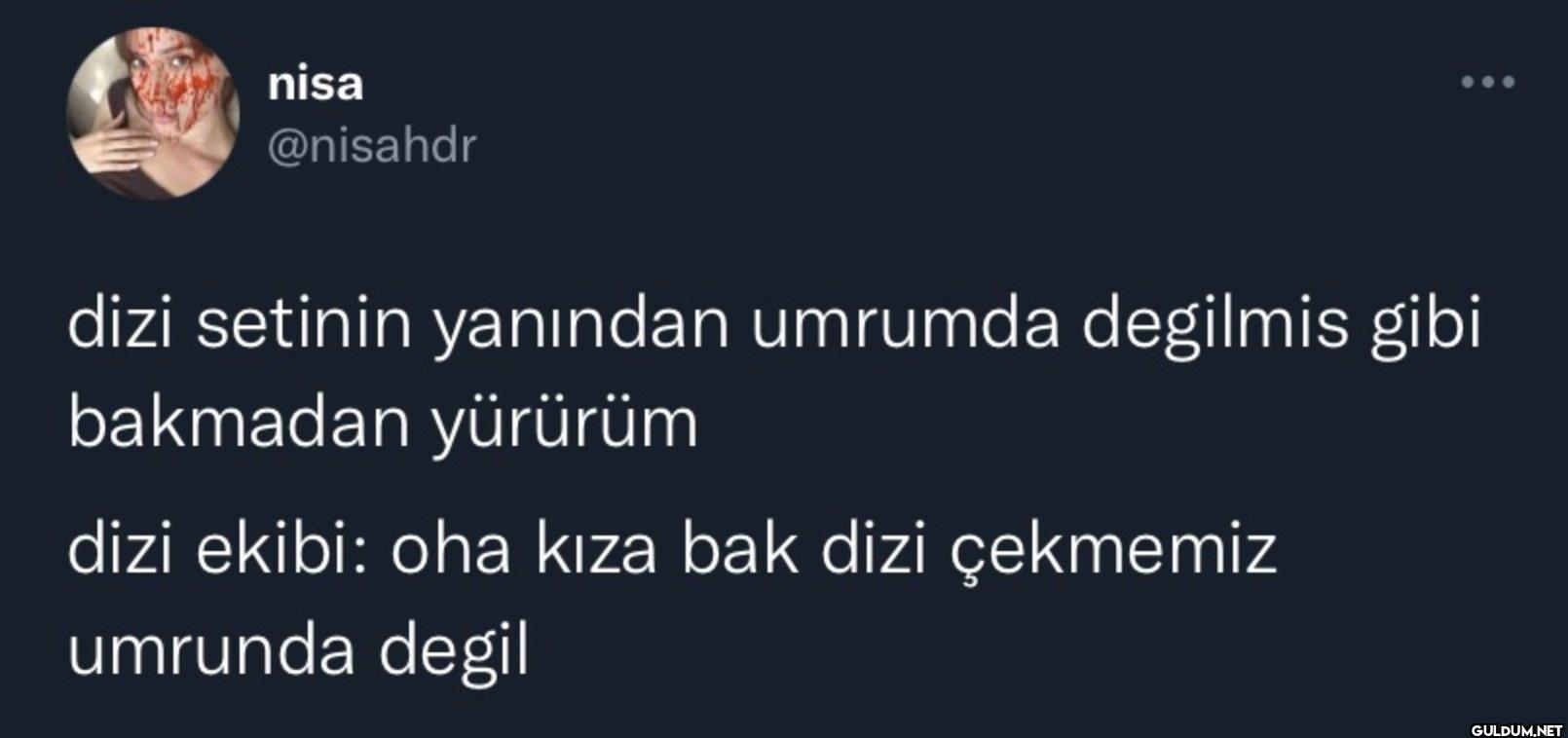 dizi setinin yanından...