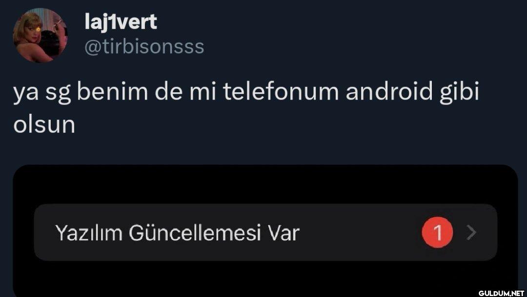 ya sg benim de mi...