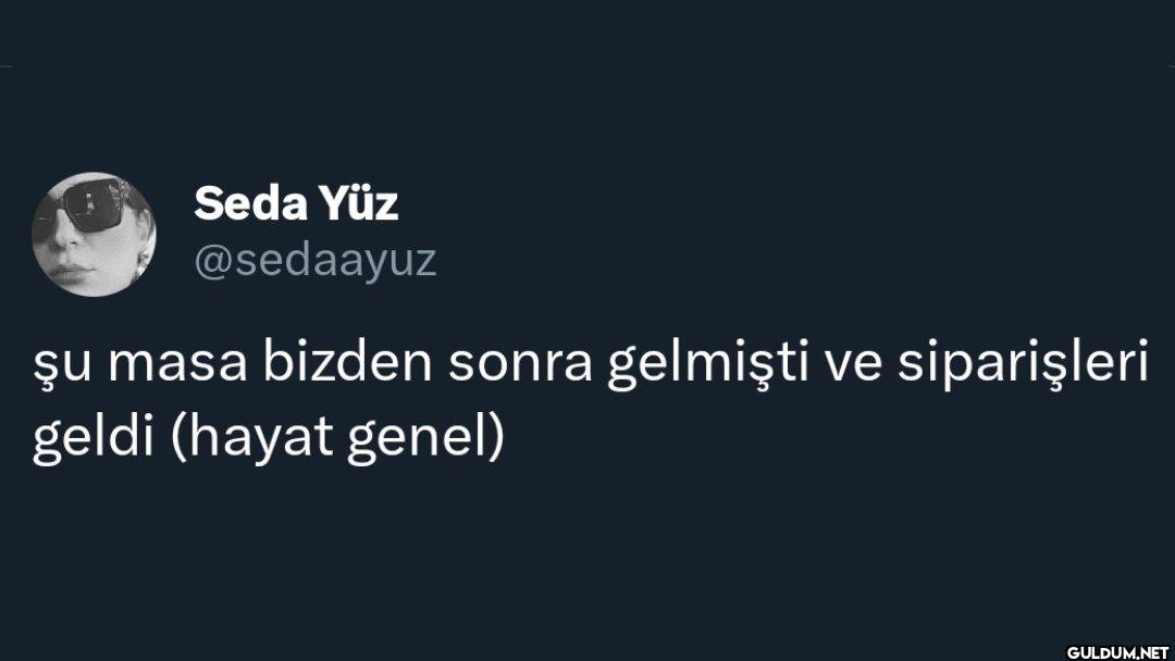 şu masa bizden sonra...