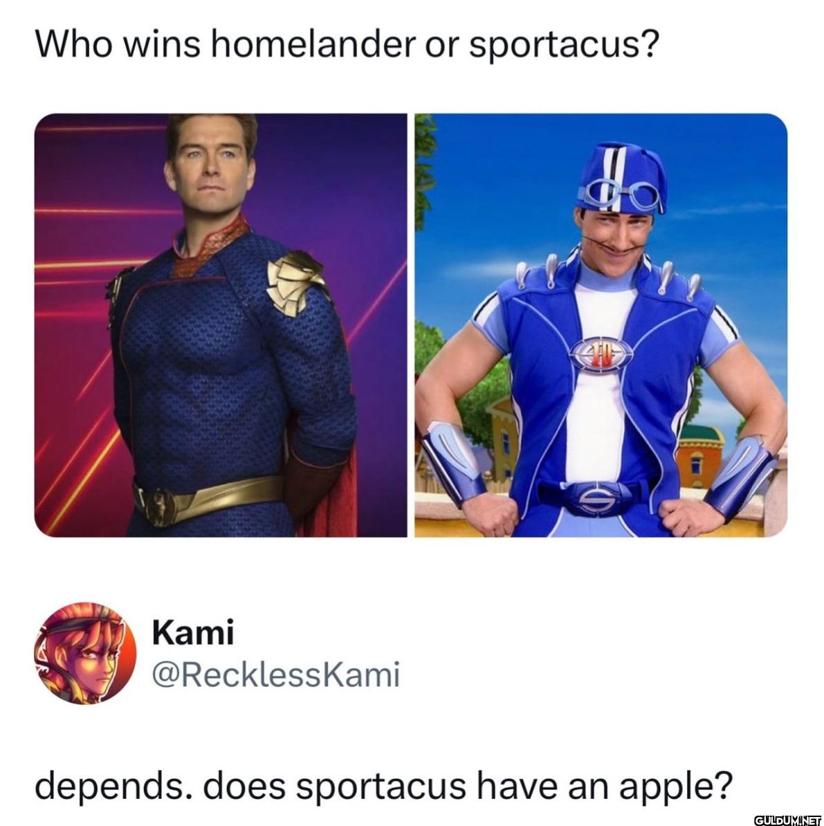 Who wins homelander or...