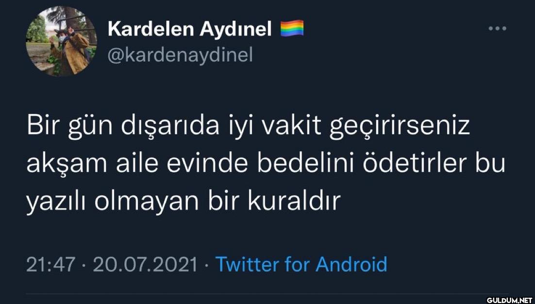 Bir gün dışarıda iyi vakit...