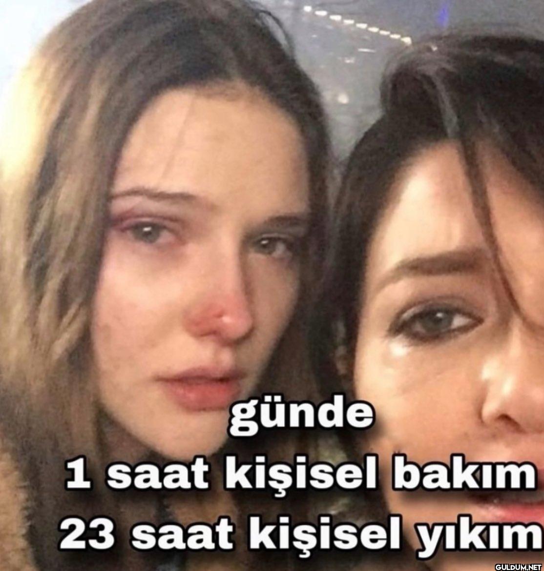 günde 1 saat kişisel bakım...